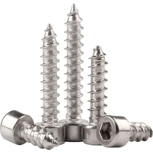 304 Stainless Steel HA Socket Head Cap Screw Hexagon Socket Head Tapping Screw M2 M2.6 M3 M3.5 M4 M5 M6