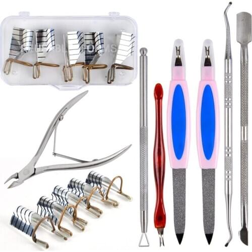 WUF 1PC Double-ended Stainless Steel Cuticle Pusher Dead Skin Push Remover For Pedicure Manicure Nail Art Cleaner Care Tool