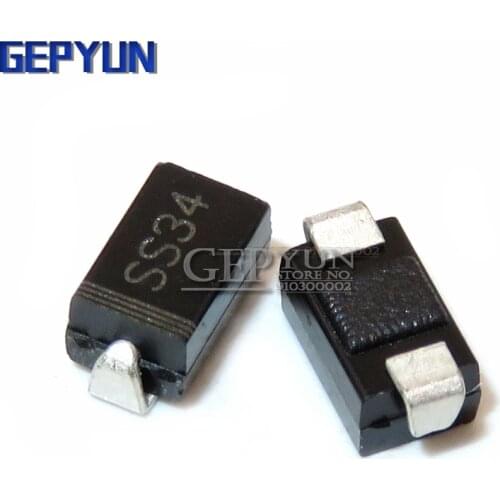 100PCS 1N5822 smd SMA do-214ac IN5822 Schottky diode ss34 Gepyun