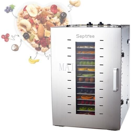 16-Layers Food Dehydrator Vegetable Fruit Dryer Stainless Steel Commercial Food Drying Machine For Seafood Tea Chicken Ect. 220v