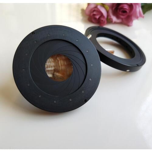 20pcs 1.5-36MM Digital Camera Microscope Light Regulator Adapter Zoom Optical Iris Diaphragm Aperture Condenser with 14 Blades