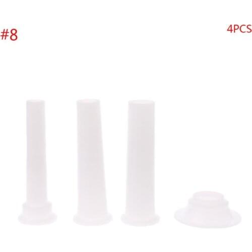 3pcs/set Meat Grinder Sausage Stuffer Filling Tubes DIY Sausages Maker Funnels Nozzles with 1Pc 6.8cm Base Kitchen