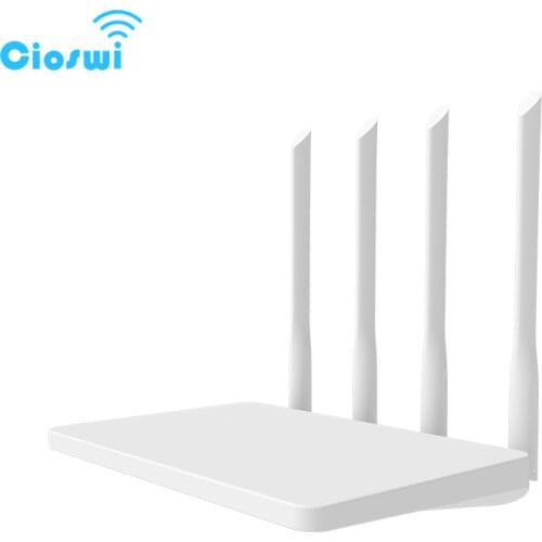 Cioswi Openwrt 2.4G 300Mbps Wireless Wifi Router High Gain 4 Antenna Large DDR2 RAM Flash Wide Coverage Stable Wifi Signal
