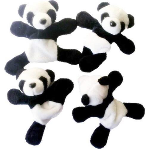 4PCS Cute Soft Plush Panda Fridge Magnet Refrigerator Sticker Cartoons Decal Gift Souvenir Home Decor Kitchen Accessories New