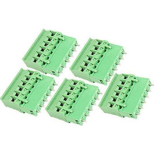 5 Pcs 5.08mm Pitch 6P Screw Terminal Block PCB Connector 15A