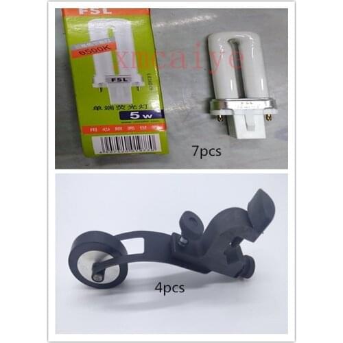 7 pcs M2.117.1311 Light Tube 5 Watt and 4pcs M2.020.231 SM74 CD74 Rubber Wheel Assembly