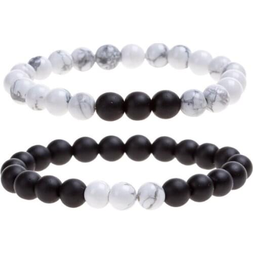 8mm Punk multicolor Agate beads Chakra Reiki Buddha Yoga Bracelet elastic adjustable Volcanic Stone Bangles njgu5t