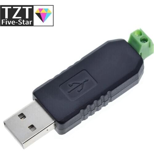 TZT USB to RS485 485 Converter Adapter Support Win7 XP Vista Linux Mac OS WinCE5.0