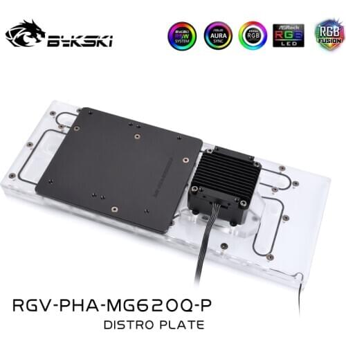 BYKSKI Acrylic Board Water Channel Kit Solution for PHANTEKS MG-NE6200 Computer Case for CPU/GPU Block Support DDC Pump