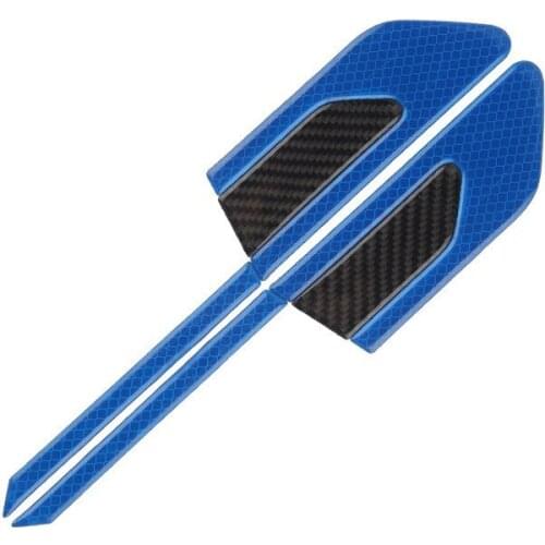 Auto Parts Door Leaf Plate Decal Warning Tape Bumper Strip Safety Car Shape Decal