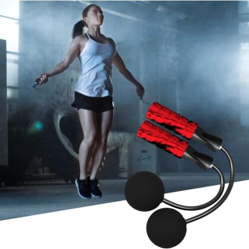 Fitness Cordless Jump Rope No Tangles Weighted Ropeless Skipping Rope PVC Rubber Rope For Body Building Exercise