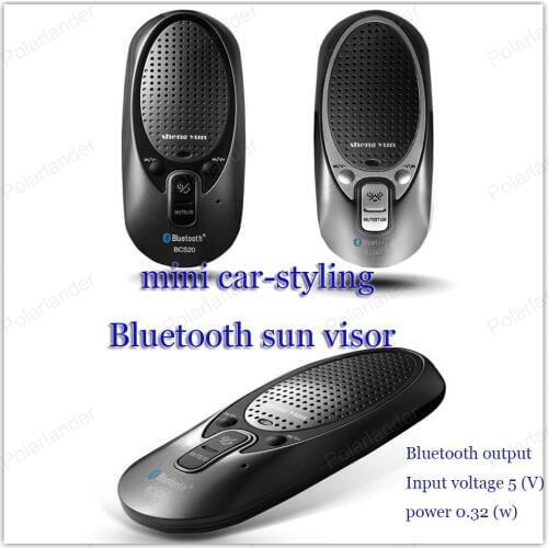 Wireless sun visor Handsfree Kit Bluetooth V4.0+EDR In-car Multipoint Speakerphone Speaker Car-styling Bluetooth Car Kit