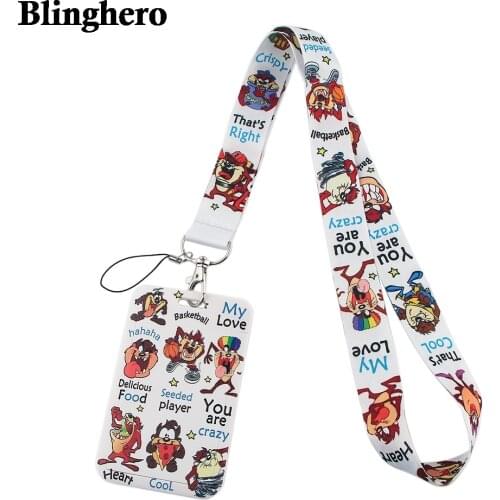 CB341 Monster Cartoon Keychain Neck Strap Lanyards for Keys ID Card Passport Gym Cell Phone USB Badge Holder DIY Hanging Rope
