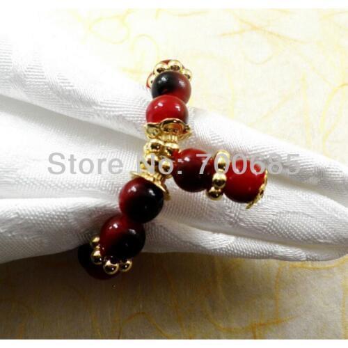 Decoration wedding napkin ring and party decoration napkin holder in red color