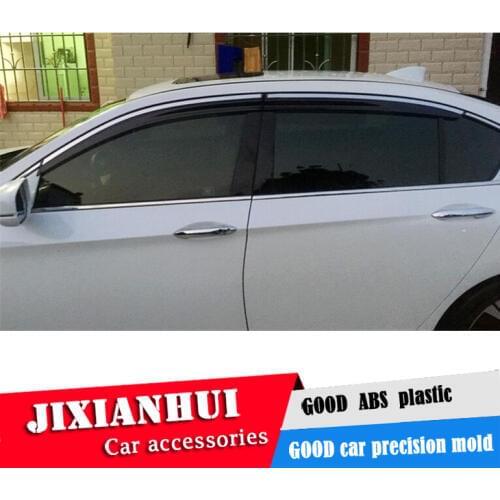 For Honda accord Window Visor For Honda accord 2013-2016 Vent Shades Sun Rain Deflector Guard 4PCS/SET Car Styling