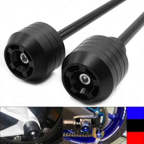 For KAWASAKI NINJA ZX10R ZX-10R 2004 2005 2006 2007 Front Rear Wheel Slider Fork Axle Crash Protector Pad Swing Arm POM New