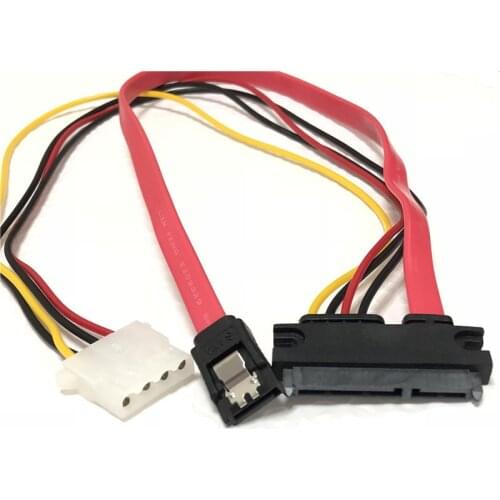 10pcs IDE 4Pin Female + SATA HDD With shrapnel to 22(15+7)Pin hard disk drive SATA to IDE 4pin Female Data Power Supply Cable
