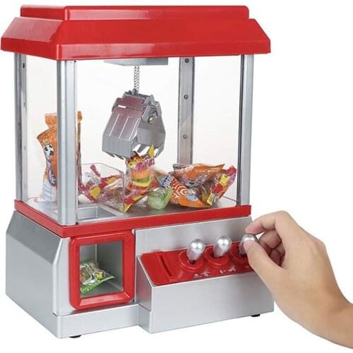 IQ Kids Toys Electronic Claw Toy Candy Grabber Coin Operated Game Doll Machine With LED Lights And Music Sound Without Toys