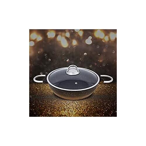 Emsan Quartz 26 cm Black Gold Low Casserole