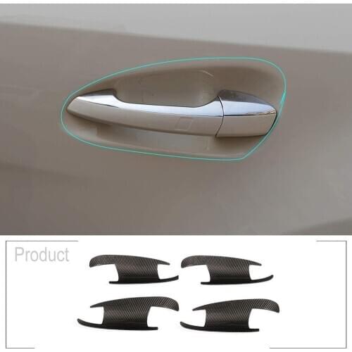 Carbon Fiber Exterior Door Bowl Cover Trim For Mercedes-Benz A-Class W177 2019+ C W204 GLK X204 ML GLE GL GLS Class W166 X166