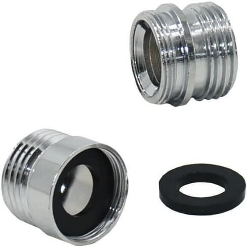 Silver 1/2 to M20 threaded connector Brass Garden Faucet Adapter M20 Male/Female Thread fittings tap connector 1 Pcs