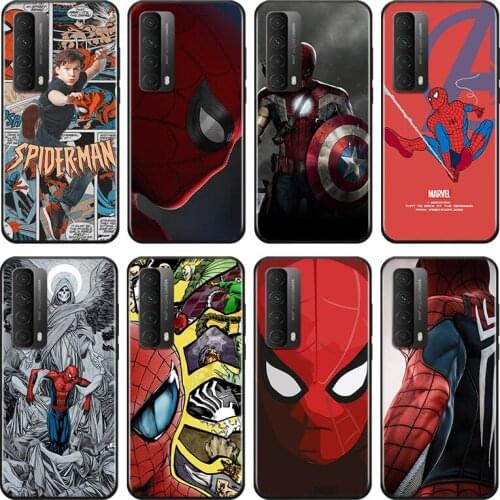 Avengers Spiderman For Huawei Y9A Y9S Y9 Y8P Y8S Y7A Y7P Y7 Y6 Y6P Y6S Y5P Y5 Prime Pro 2019 2020 Soft Phone Case