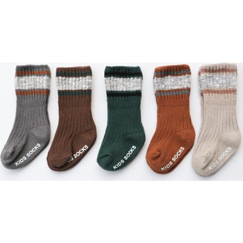 Baby Girls Boy Non-slip Sock Autum Baby Boy Socks Baby Winter Warm Sock Children Socks 0-8