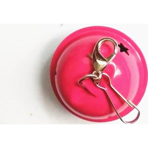 New 40mm Double Colored Jingle Bells Key Chain Merry Christmas Keyrings Decorations Ornament Pendant for Charming Fashion Bells