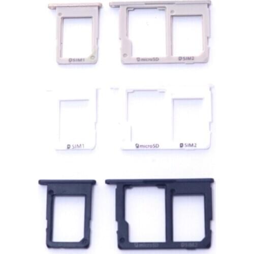 For Samsung Galaxy J5 Prime G570 G570F J7 Prime G610 G610F Original Phone Housing New SIM Tray Slot Micro SD Card Tray Holder