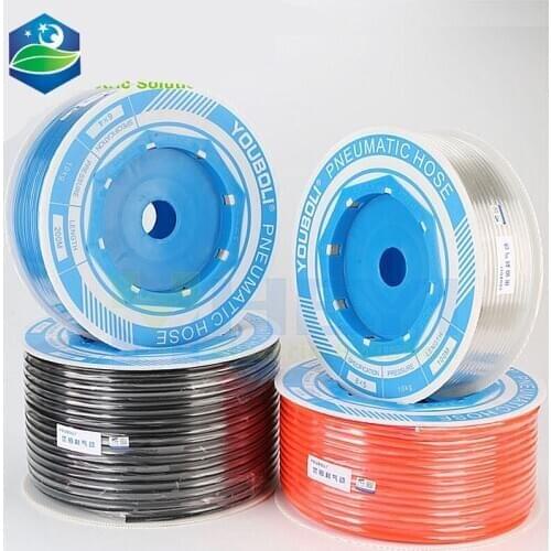 High pressure Pneumatic Component PU Tube 10mm OD Air Line Polyurethane Hose for Compressor