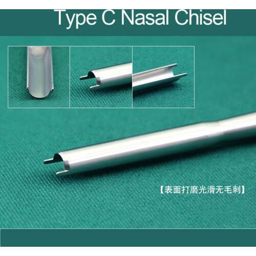 Stainless steel nose C-type semi-circular bone chisel Beauty Health Cosmetic Makeup Tool Accessories