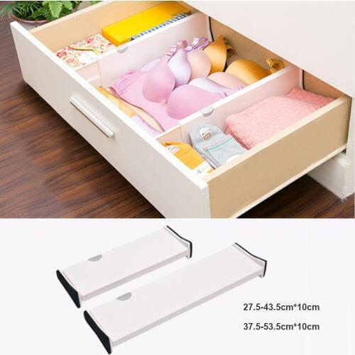 DIY Adjustable Drawer Clapboard Organizer Divider For Bedroom Bathroom Cabinet Closet Office Kitchen Partition Storage Organizer