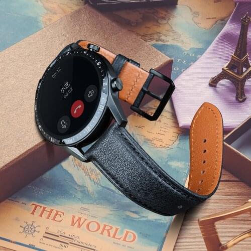 MAIKES Calfskin Leather Watchband Quick Release Watch Band Wrist Strap 18mm 20mm 22mm 24mm Unisex Smart Watch Strap Accessories