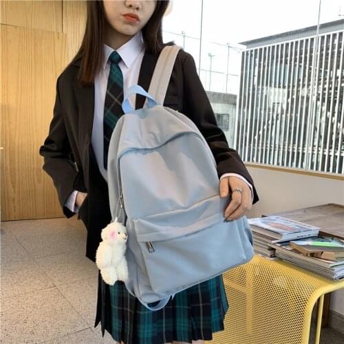 Cute Student Backpack Women Waterproof Nylon Women Backpack Casual School Backpack For Teenage Girl Travel Backpack 2021 New