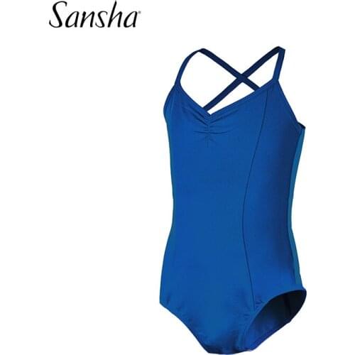 Sansha Girls Kids Ballet Dance Camisole Leotard Cotton Pink Blue Lilac Available 51BA1000C