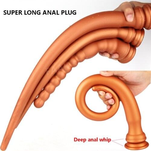 Super Long Anal Dildo Silicone Butt Plug Prostate Massage Anus Dilator Vagina Masturbation Adult Erotic Sex Toy For Women Men