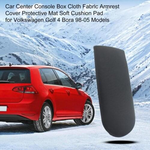Car Center Console Box Cloth Fabric Armrest Cover Protective Mat Soft Cushion Pad for Volkswagen Golf 4 Bora 98-05 Models