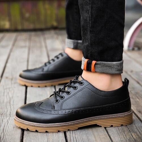 Men genuine Leather Shoes Brand Handmade sewing Comfortable Formal Dress Men Oxfords Elegant Gentle Men business wedding shoes 3