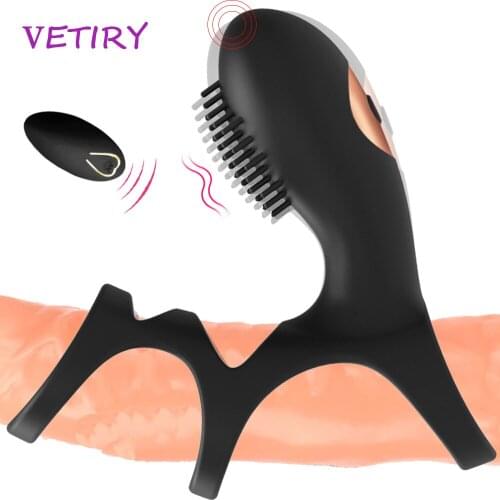 Couple G-Spot Vibrator Remote Control Penis Cock Ring Vibrator for Men Delay Ejaculation Clitoris Stimulate For Women 10 Speed