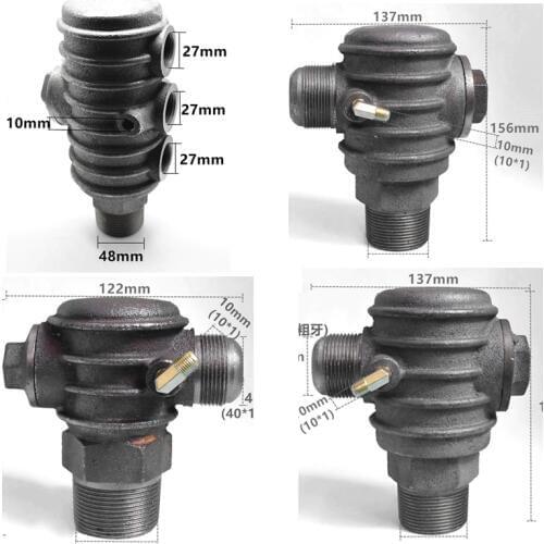 Air Compressor Cast Iron Heat Dissipation Pneumatic Check Valve Internal/Male Thread Return Valve Connector Oil free Compressor