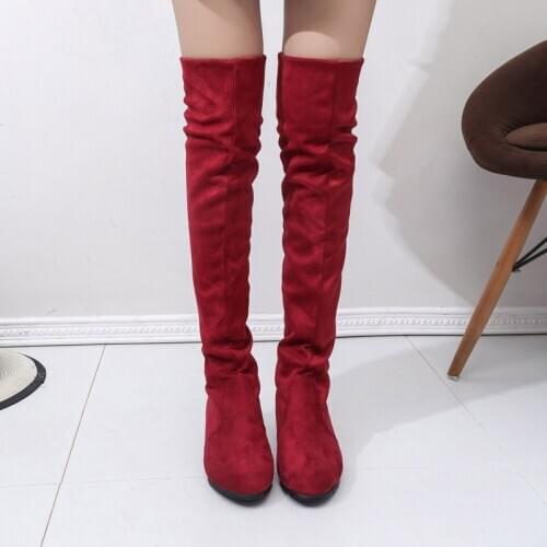 Womans High Boots Shoes Fashion Women Over The Knee High Boots Autumn Winter Bota Feminina Thigh High Boots