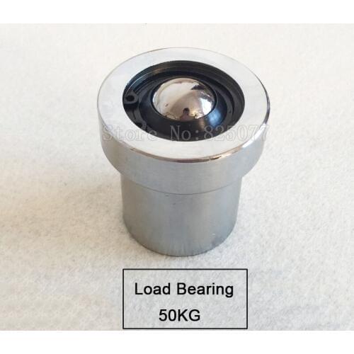 10PCS Precision Conveying Universal Ball Wheels Spring Damping Bull Eye Bearing Ball Casters Wheels Runners Load 50KG/PCS