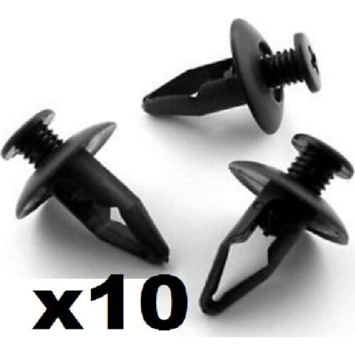 10x For Mazda Fender Wheel Arch Lining Splashguard Scrivets Plastic Rivet Trim Clips