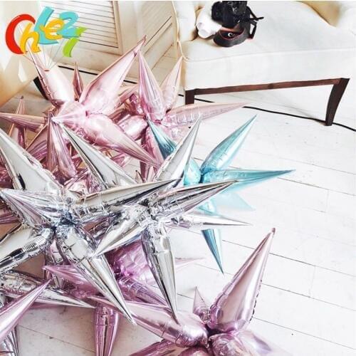 13pcs Water drop cone Foil balloons Birthday party opening ceremony Wedding decoration Party Supplies Explosion star balloons