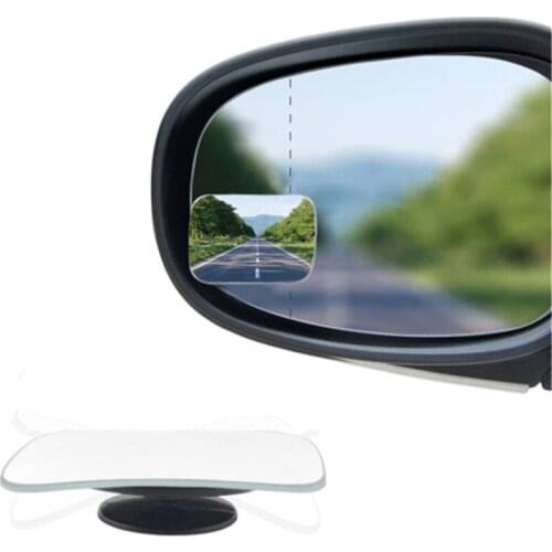 2pcs Car Accessories Small Round Mirror Car Rearview Mirror Blind Spot Wide-angle Lens 360 Degree Rotation Adjustable