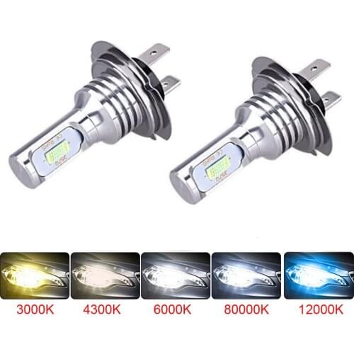 2Pcs H4 H11 H7 CSP Led Car Headlight Bulb Source Car Led Fog Driving Lights White 6000K Bulb Car Fog Lamps Car Accessories