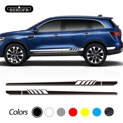 2Pcs Car Side Door Stickers decals For Renault Dacia Duster Logan Sandero Auto Vinyl Film Decals Styling Car Tuning Accessories