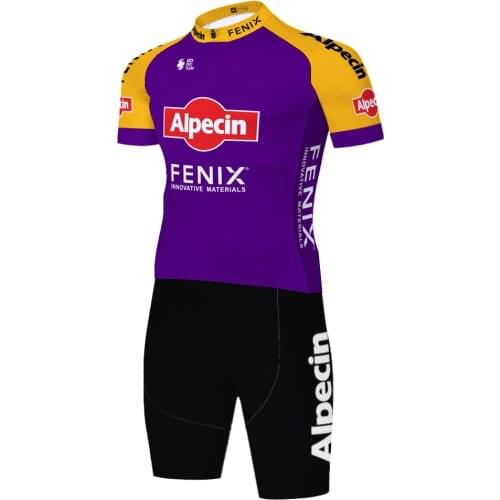 2021 alpecin fenix One Piece Skinsuit Костюм С Велосипедками Equipos De Ciclismo Roupa Ciclismo Masculino Cycling Equipment