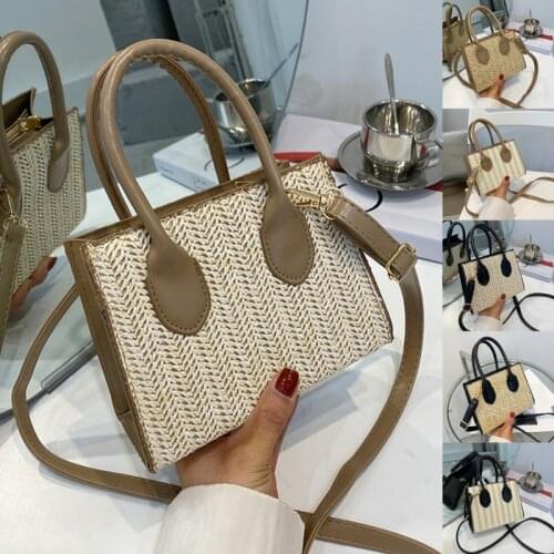 2021 Summer Straw Bags For Women Shoulder Crossbody Bags Female Travel Handbags Ladies Fashion Totes New
