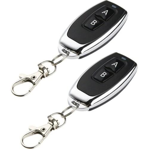 433Mhz Wireless Remote Control 1527 Learning Code 433Mhz Transmitter for Gate Garage Door Light Controller 2 Buttons